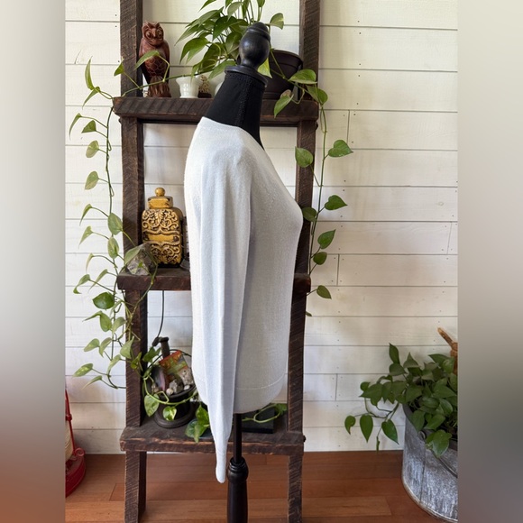 Banana Republic Light Pale Blue Long Sleeve 100% Merino Wool Sweater - Picture 7 of 17